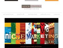 Tablet Screenshot of minoradvertising.com